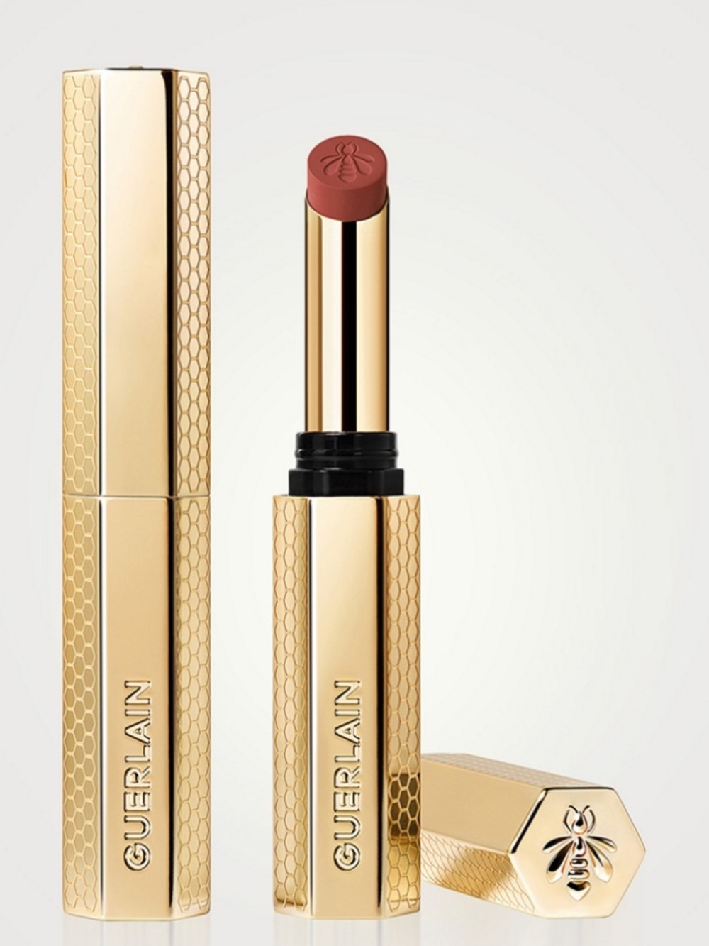 Guerlain KISSKISS 279 Honey-Infused Intense Lipstick Petal Nude